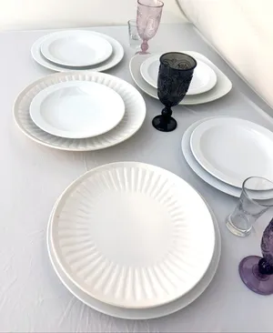 Mixed White Dinnerware - Plates