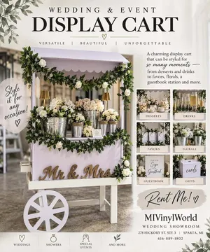 Wedding & Event Display Cart