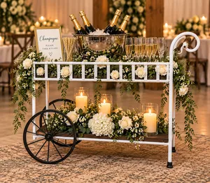 Vintage White Wedding & Event Cart