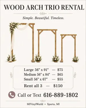 Wood Wedding Arch