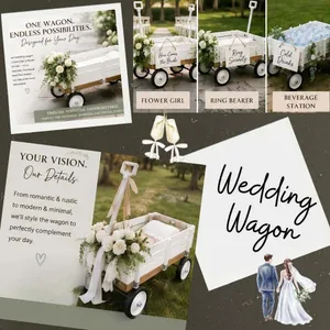 Classic White Wedding Wagon