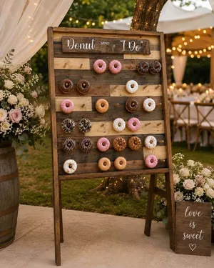 Rustic Donut Wall