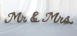 Wooden Mr & Mrs Sign