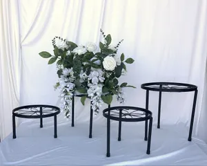 Black Iron Plant Stands - Set of 4