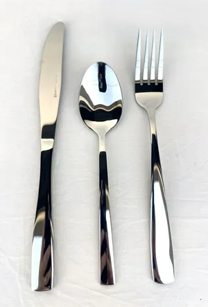 Classic Polished Silver Flatware - 3 Piece Set