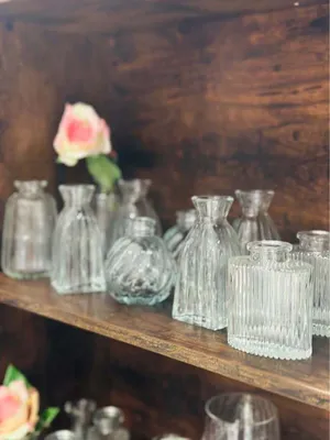 Mismatched Glass Bud Vases