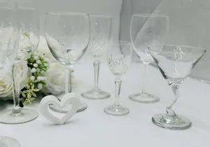 Mismatched Vintage Glassware Set of 15