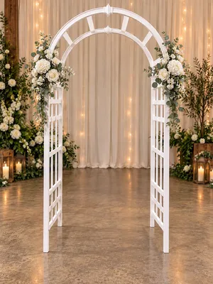 White Garden Wedding Arbor