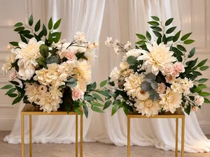 Large Cream & Ivory Ceremony Floral Arrangement Set