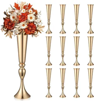 Gold Trumpet Vase