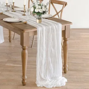 Table Runner - WHITE- Cheese Cloth