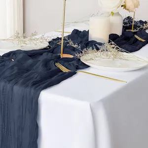 Table Runner - Navy Cheese Cloth