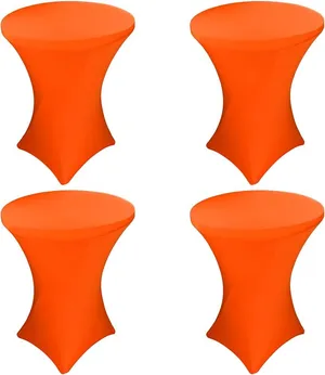 Table Spandex - Orange Bistro 32 inch Round