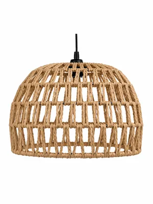Woven Rattan Dome Pendant Shade