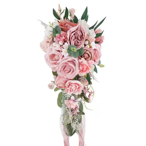 Artificial Flower - Dusty Pink Rose Single Stem