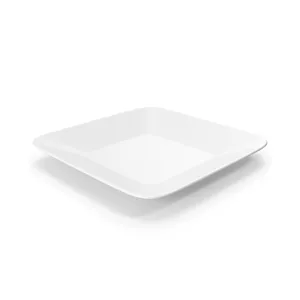 Plate - Square -White - 6 Inch