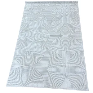 Cream & White Babil Carpet Rug