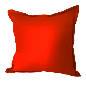 Bright Orange Linen Cushion Cover