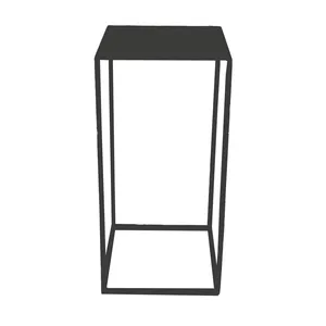 Black Metal Plinth - Medium