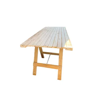 Wooden Trestle Table