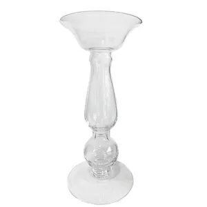 Glass Candlestick Chunky