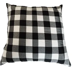  Black & White Gingham Cushion Covers