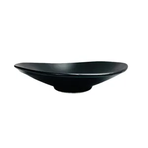 Black Stoneware Desert Bowl
