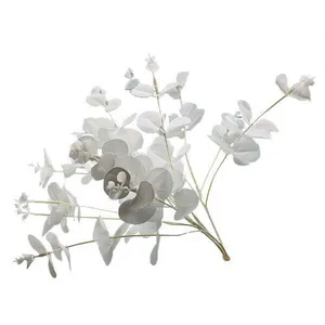 White Dollar Pennygum Leaves Silk Foliage