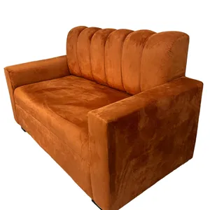 Terracotta Velvet 2 Seater Couch