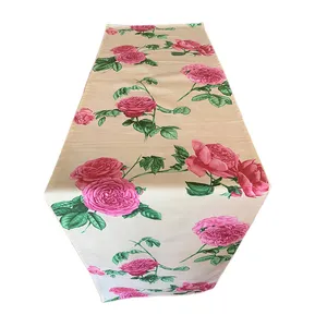 Cream Creeping Rose Runner