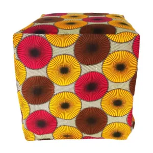 Brown & Orange Schwe Schwe Ottoman cover