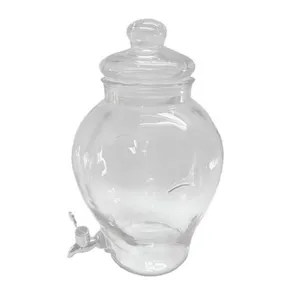 Glass Juice Urns - Cylindrical