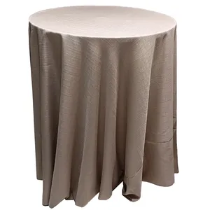 Taupe Linen Tablecloth
