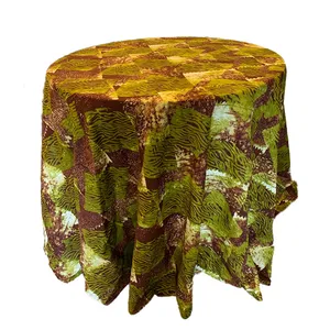 Brown & Green Schwe Schwe Tablecloth 