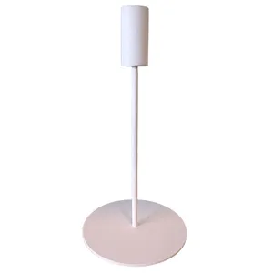 White Contemporary Candlestick - Tall