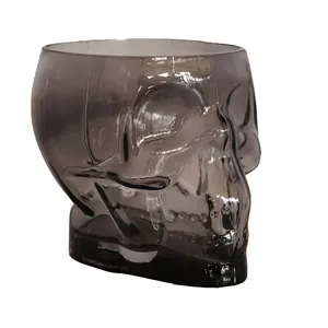 Black Large Skull Vase