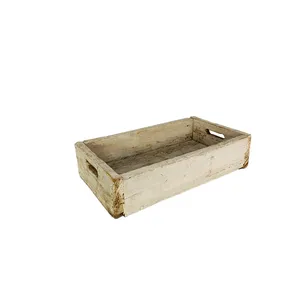 White Rustic Natural Wooden Box
