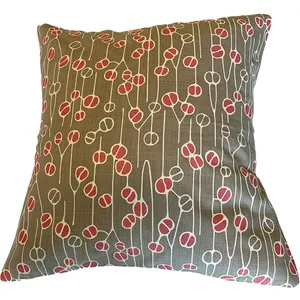 Design Team Green & Salmon Cushion Cover