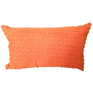 Burnt Orange Rectangular Cushion Cover