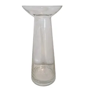 Clear Glass Chunky Vase - Medium