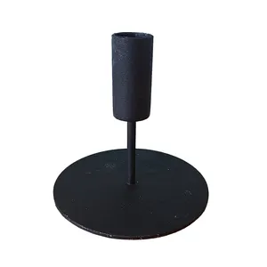Black Contemporary Candlestick - Short