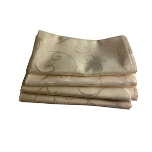 Cream Scroll Embossed Napkin