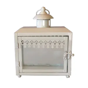 White Decorative Rectangular Lantern