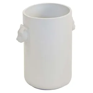 White Leopard Vase