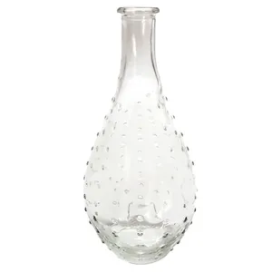 Clear Glass Bubble Vase