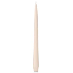 Smooth Nude Tapered Dinner Candles