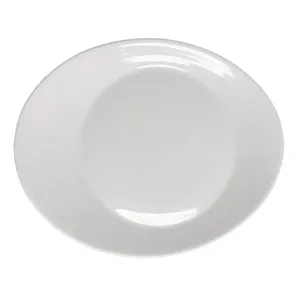 White Small Oval Platter 