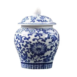 Blue & White Ginger Jar - Small