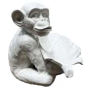 White Resin Monkey