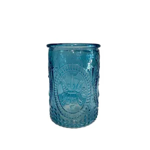 Blue Decorative Glass Votives
